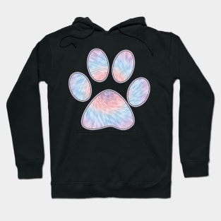 Patel color dog paw pattern Hoodie